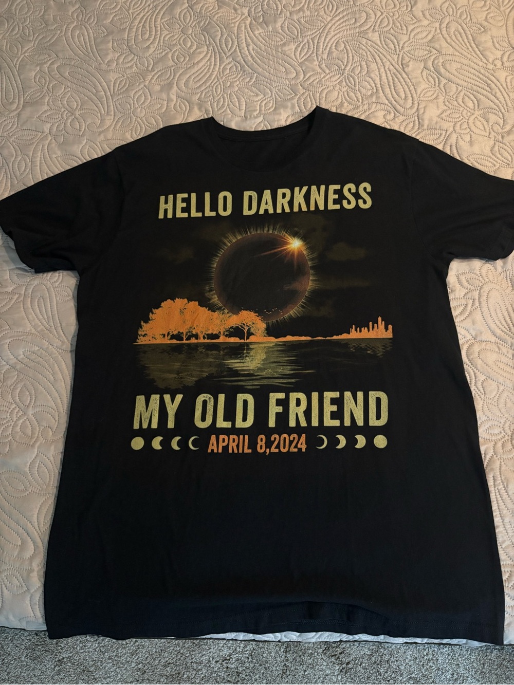 Hello Darkness My Old Friend - April 8, 2024 TShirt